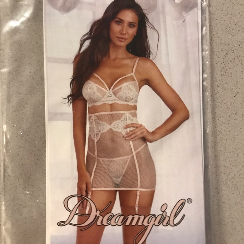 Dream girl pink lingerie set